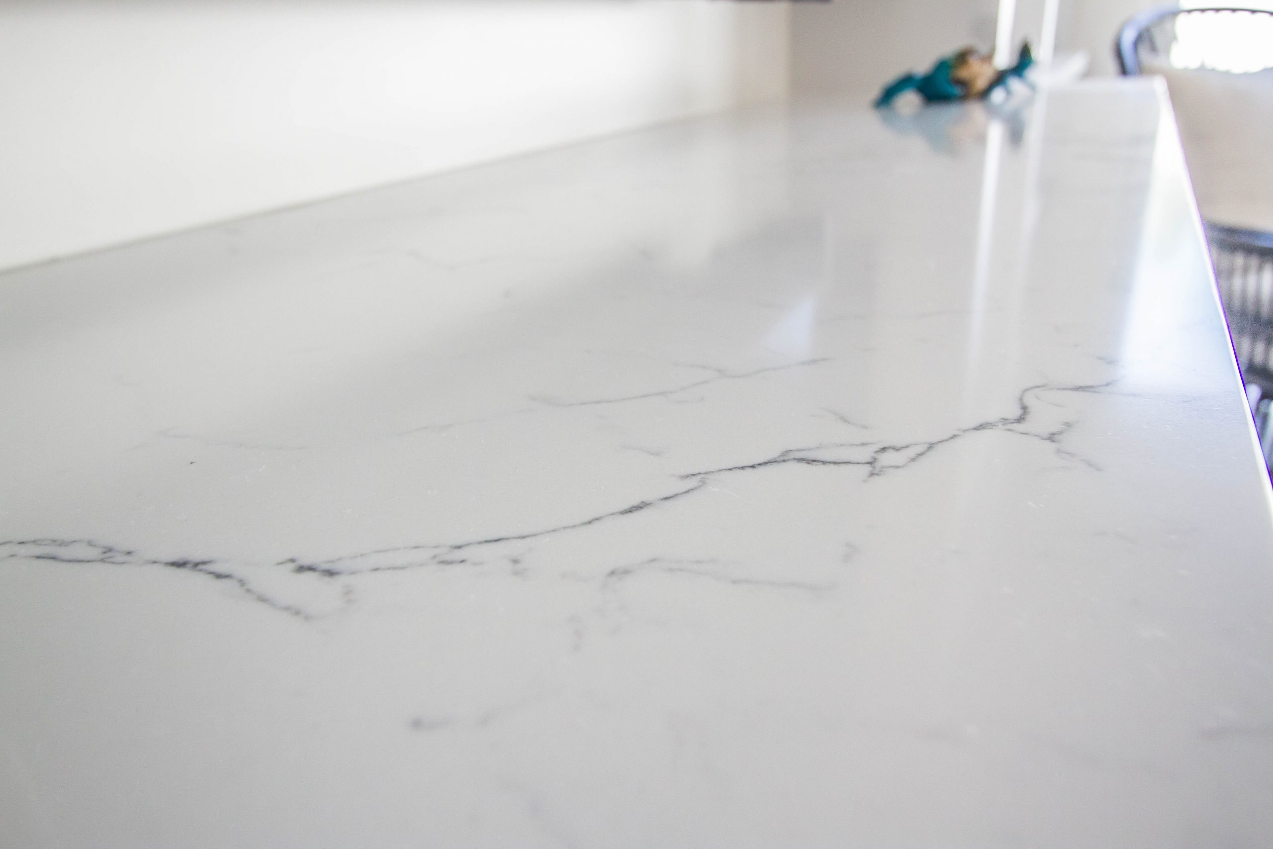 White marble countertops in Pompano Beach