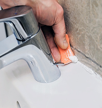 Bathroom sink sealing In Pompano Beach